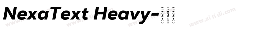 NexaText Heavy字体转换